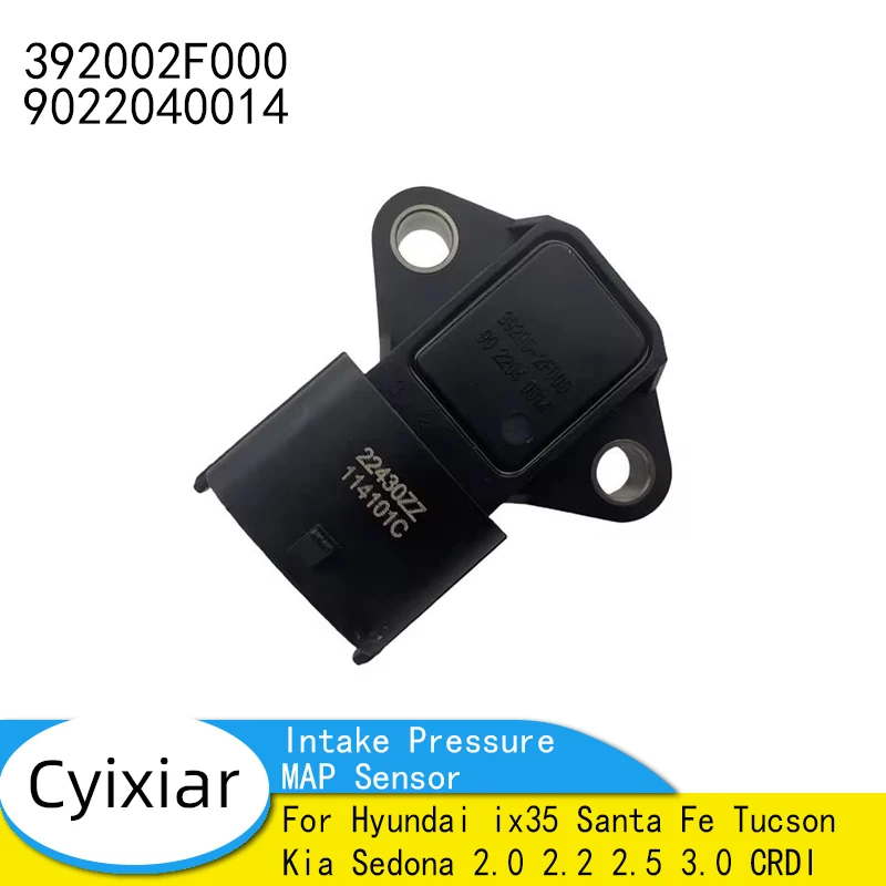 39200-2F000 Intake Pressure MAP Sensor For Hyundai ix35 Santa Fe Tucson Kia Sedona 2.0 2.2 2.5 3.0 CRDI 392002F000 9022040014