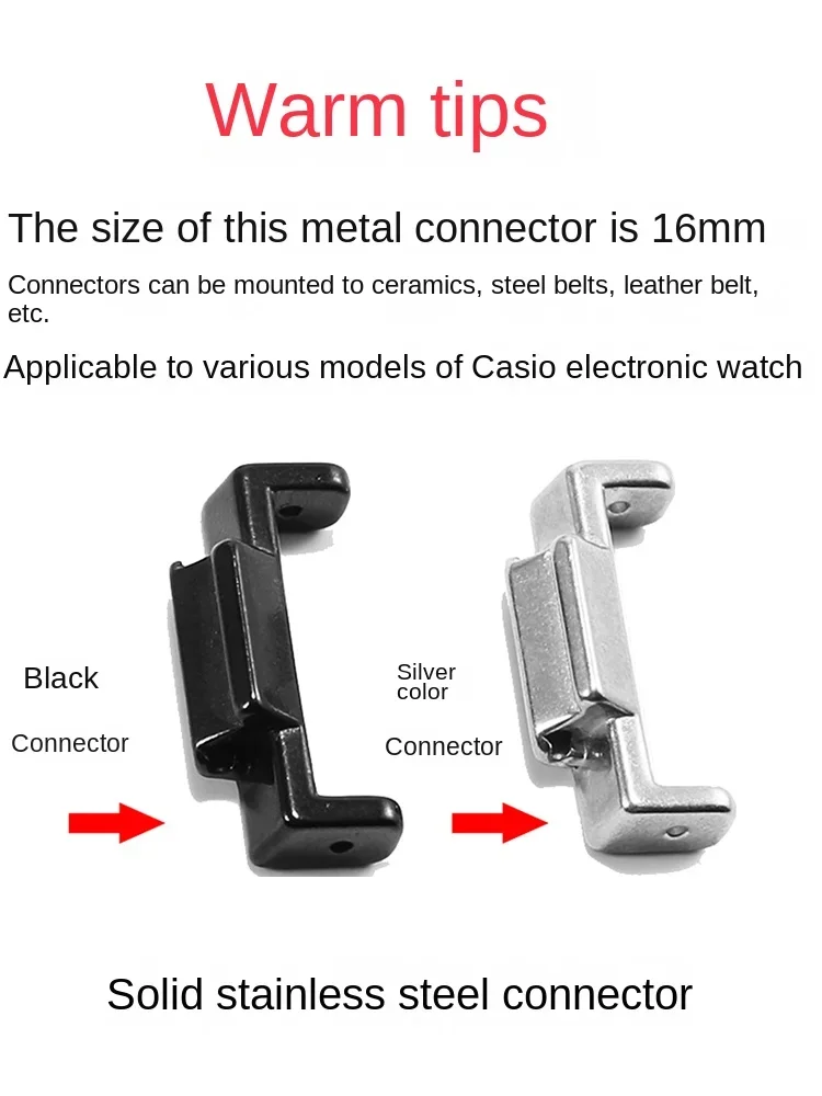 Correa de acero inoxidable sólida para reloj Casio G Shock Gm110, Correa modificada, DW-5600 macho 5610, Gm5000, Ga2100, 16mm, 22mm