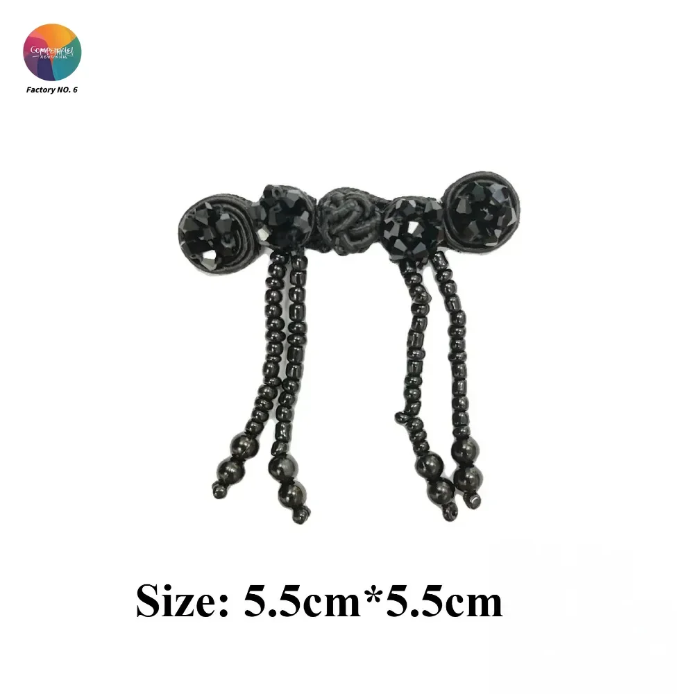 Crystal Bubble Bead Button Spot Fashion Decorative Button Handmade Beaded Cheongsam Button Guochao Hanfu DressAccessories