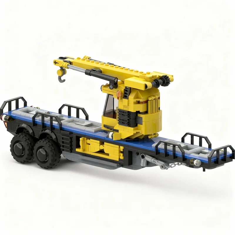 604pcs MOC City Semi Trailer Offroad Adventure Truck 2 Model Building Blocks Architecture Christmas Gift Toys Idea Education