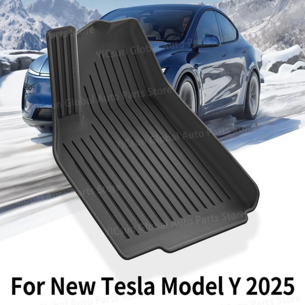 

Для новой Tesla Model Y 5seats Launch 2025+ Juniper TPE Коврики для багажника Коврики для багажника Защитная накладка на спинку Черный