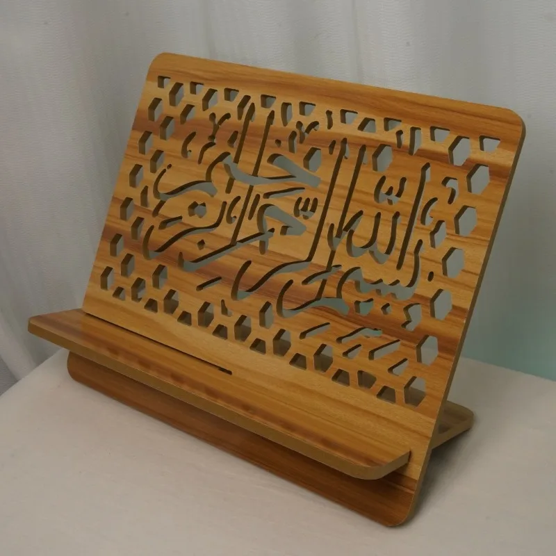 MDF Scripture Reading Stand Bracket Study Scripture Stand Reader Support Frame Elegant Decorative Wood Bookshelf - view 4