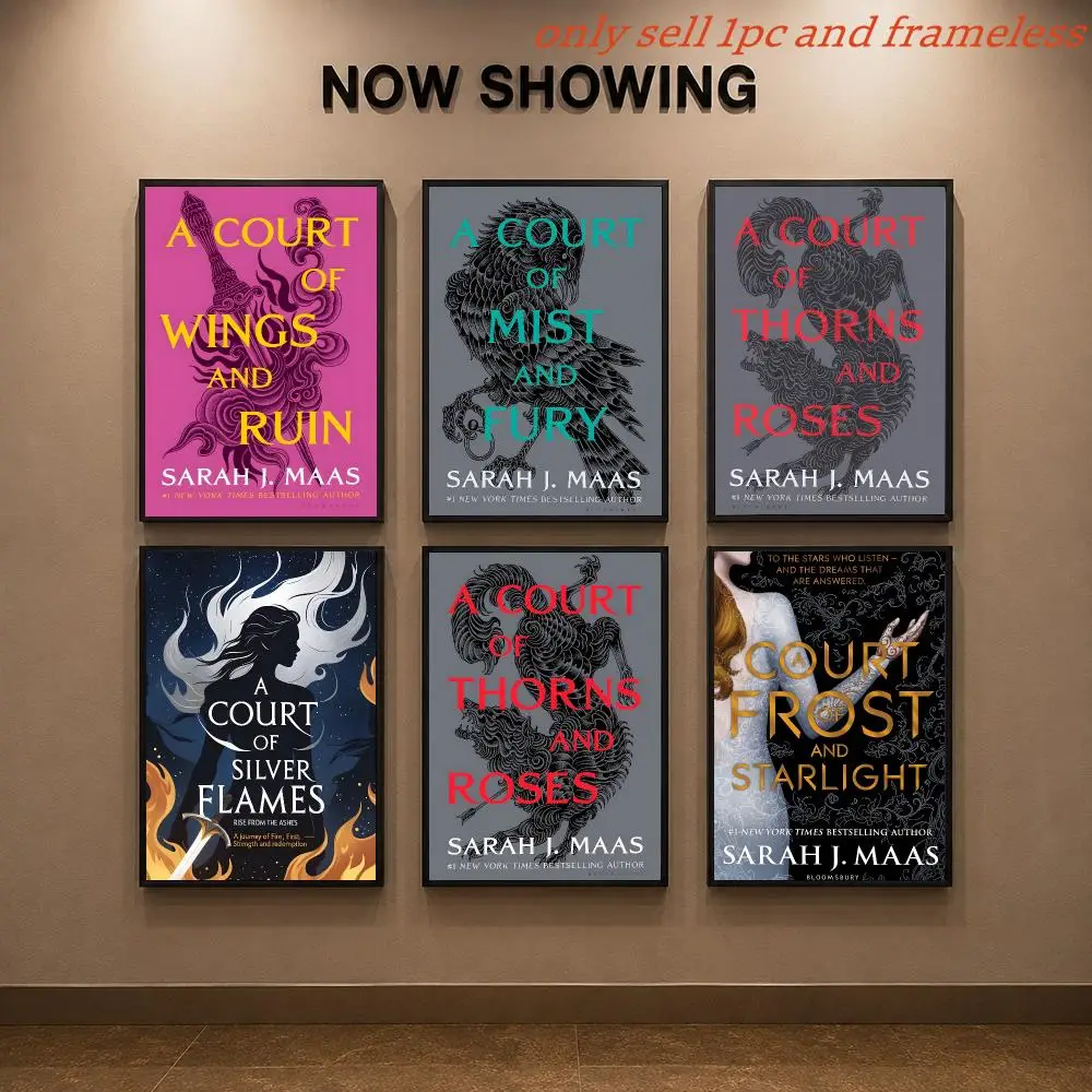 Book A-A Court of Thorns and Roses Poster Painting Prints Wall Art Picture Film Room Home Bar Cafe Decor Mural