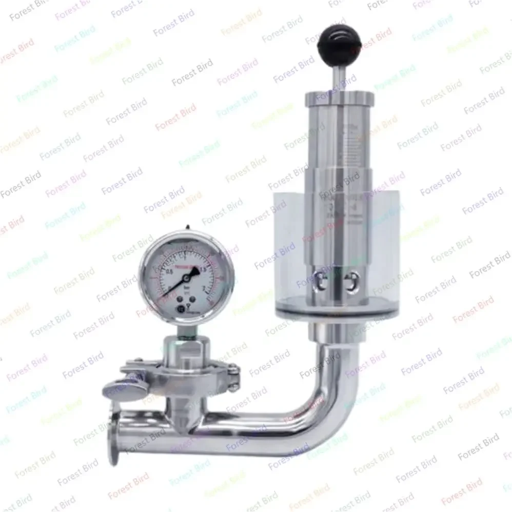 1-1/2 Food Grade 304 Fermenter Bundle Adjustable Pressure Relief Adjustable Exhaust Valve, Threaded Connection