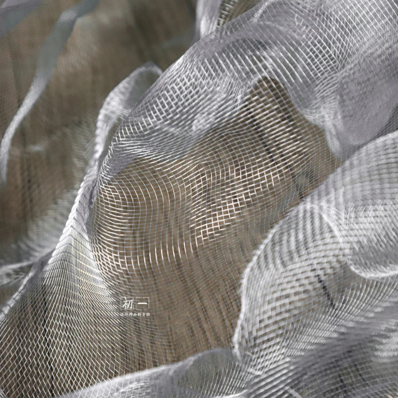 100x100cm Flexible Mesh Steel Metal Wire Fabric for Wedding Creative Shape Lighting Decoration Background Material Fabric