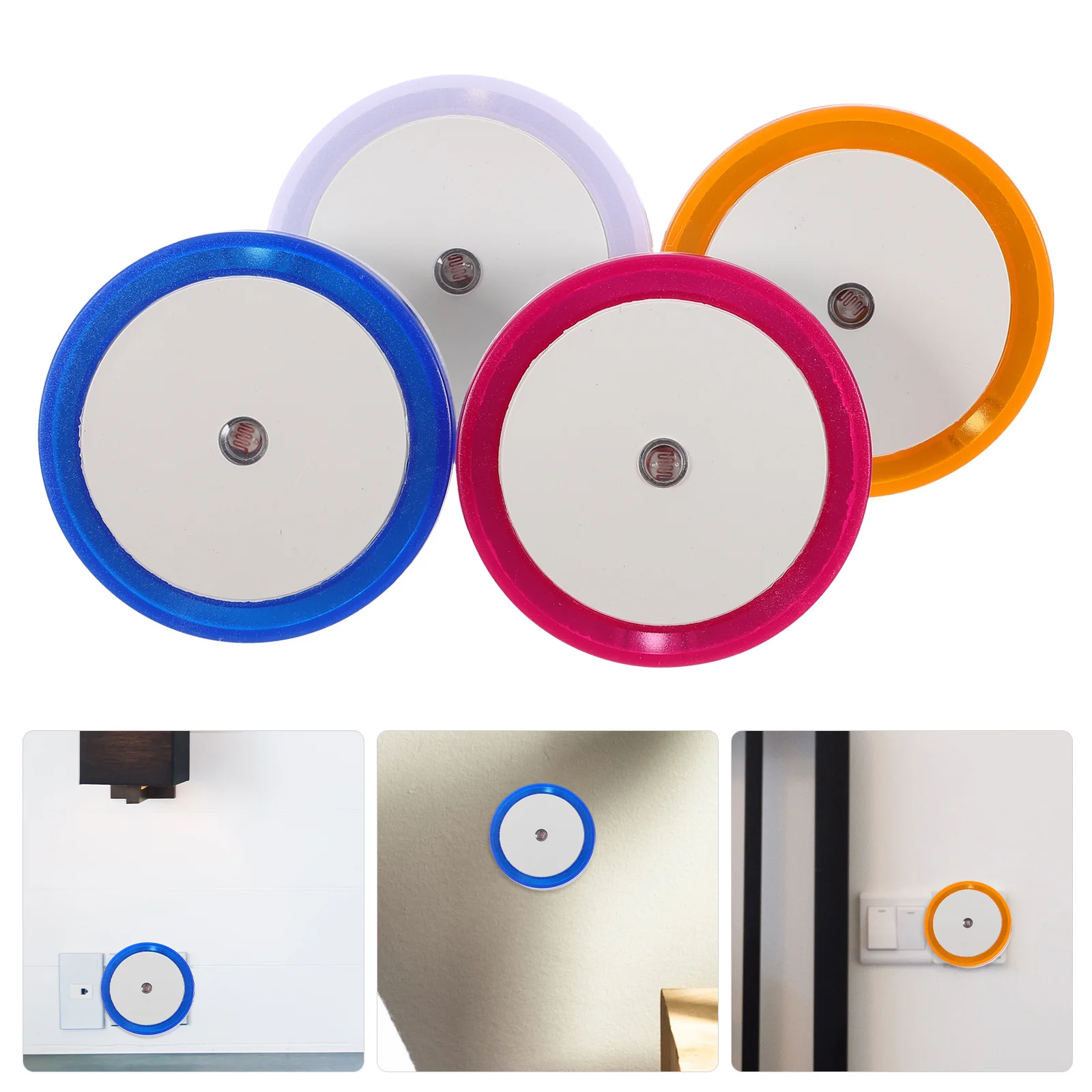 8 قطعة مستشعر تلقائي ضوء الليل المكونات في لينة الدافئة LED عكس الضوء مصباح غرفة نوم الحضانة الرضاعة الطبيعية استخدام المكونات في ضوء الليل