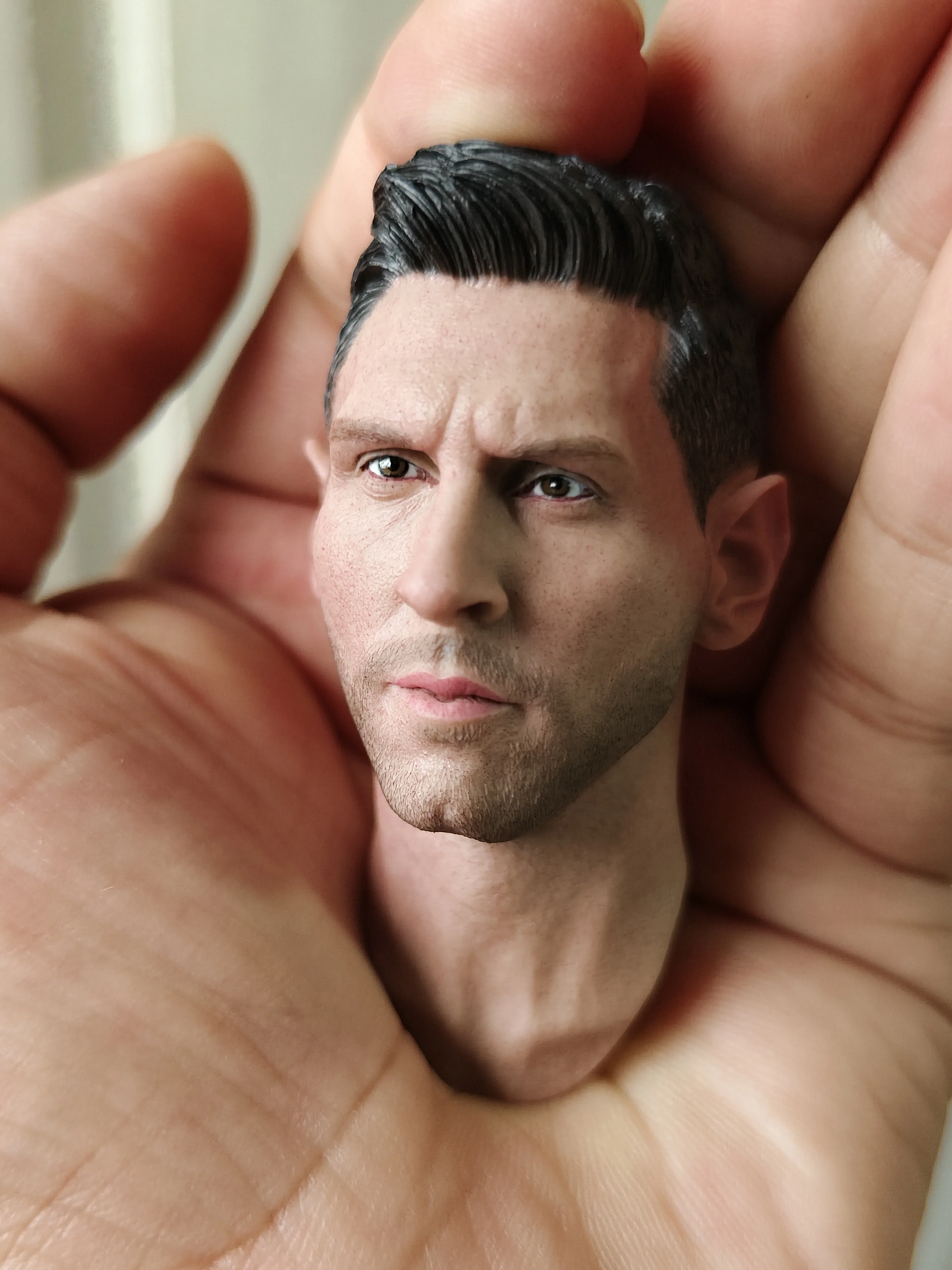 1:6 Lionel Messi Leo Man Head Sculpt Carved For 12