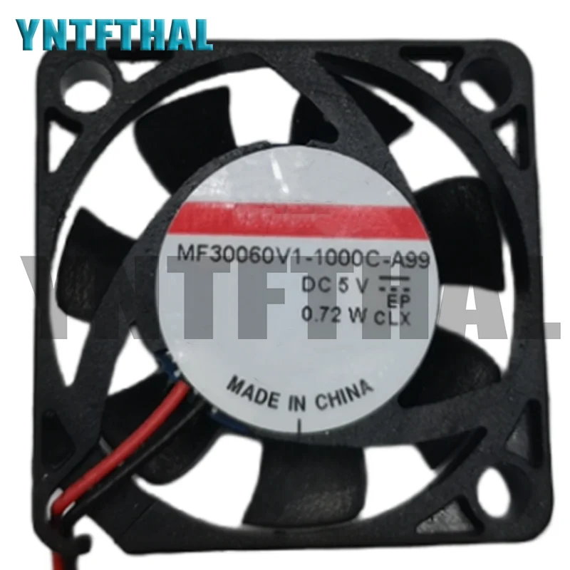 

New MF30060V1-1000C-A99 Cooling Fan DC 5V 0.72W 30x30x6MM 2-Wire