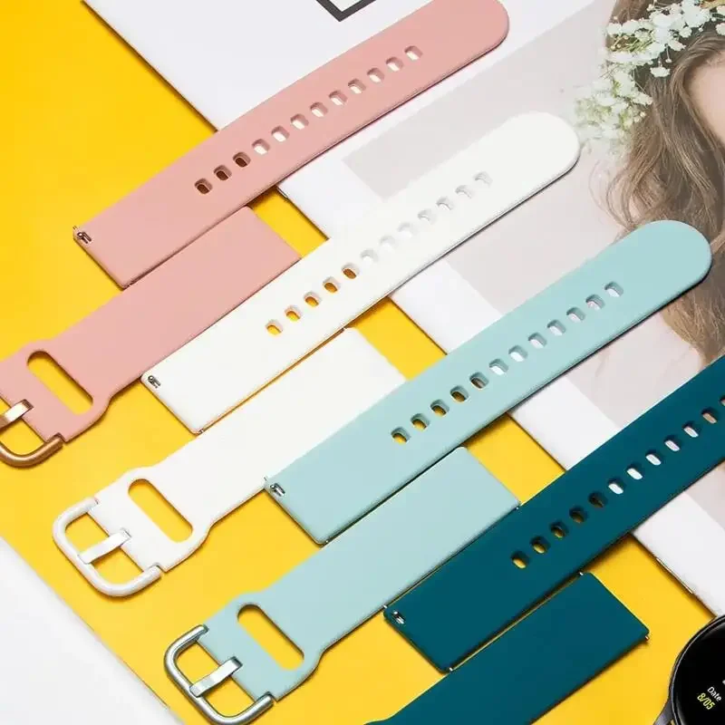 20/22MM Soft Silicone Strap For Amazfit Bip 5 6/Bip 5 Unity Balance/Balance 2 Bracelet For Amazfit Bip 3/3pro Active /Active 2