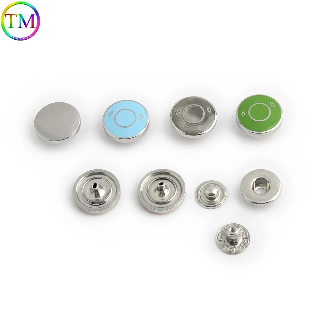 10-50PCS 15x10mm Stainless Steel Metal Hollow Eyelet Rivets Buttons For Tote Passport Purse Bags Adjustment Buckle Accessories