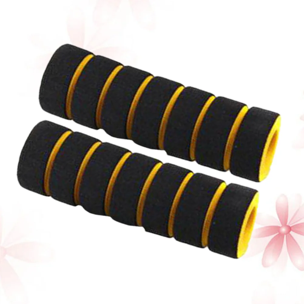 

2pcs Sponge Handle Grips For Bike Non-Slip Comfortable Vibration Absorbing Fit Standard Straight Scooter Mountain Electric