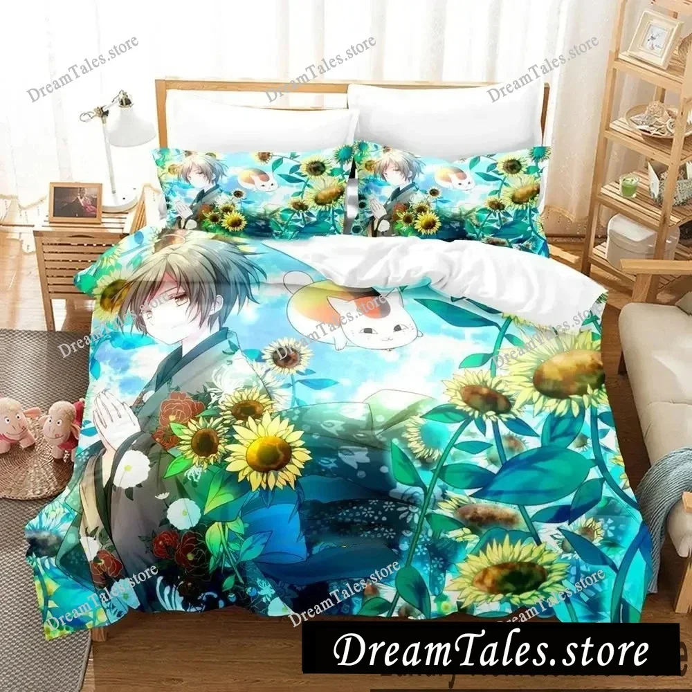 

3D Print Anime Natsumes Book Of Friends Bedding Set Boys Girls Twin Queen King Size Duvet Cover Pillowcase Bed Boys Adult741