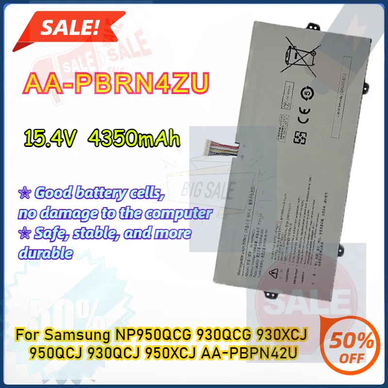 

15.4V AA-PBRN4ZU Laptop Battery For Samsung NP950QCG 930QCG 930XCJ 950QCJ 930QCJ 950XCJ AA-PBPN42U High Quality Batteries