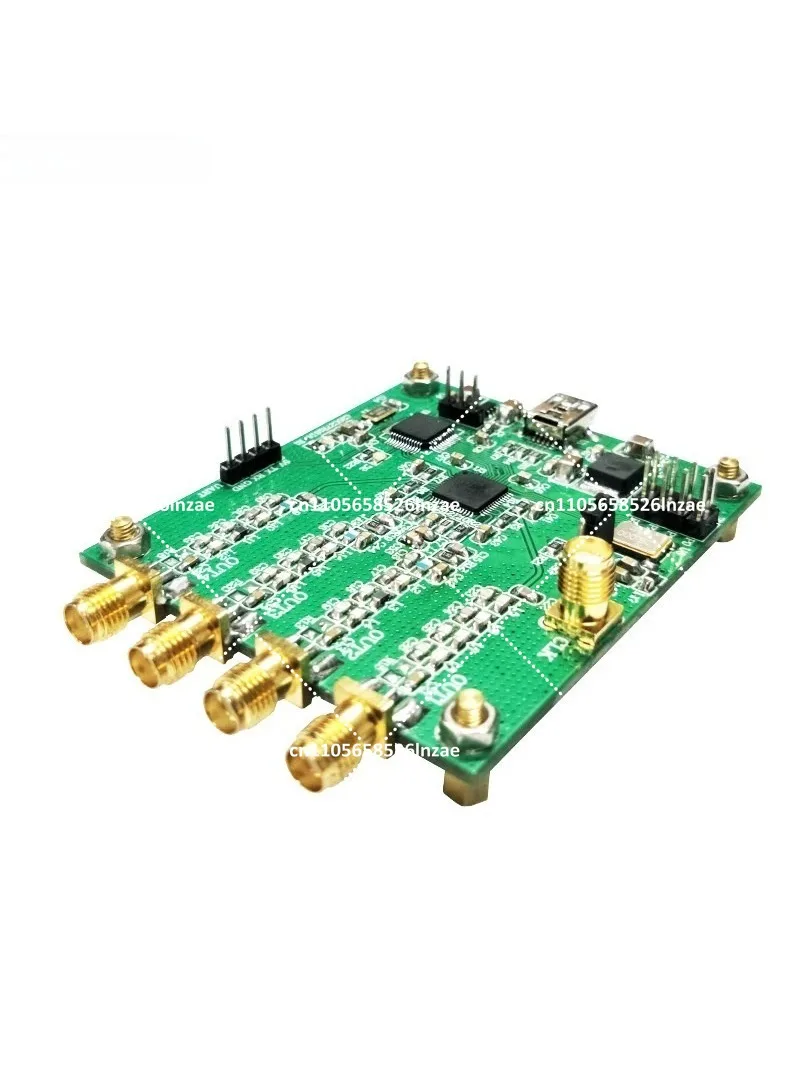 AD9959 4-Channel DDS Signal Generator Module, RF Frequency Sweep, AM Modulation, Serial Control Output