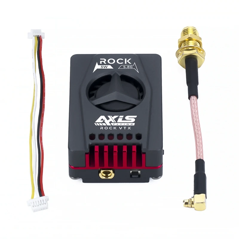 For Axis Flying 3W 5.8G VTX FPV Video Transmitter Built-In Cooling Fan For FPV Long Range RC Drone