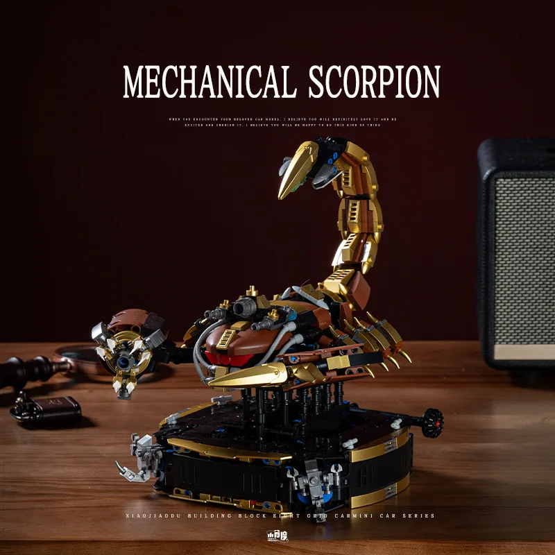 Image 4: Puzzle 3D, jouets modèles d'assemblage faits à la main, Scorpion mécanique, ornements de modèles de conception de liaison, cadeaux, XT120