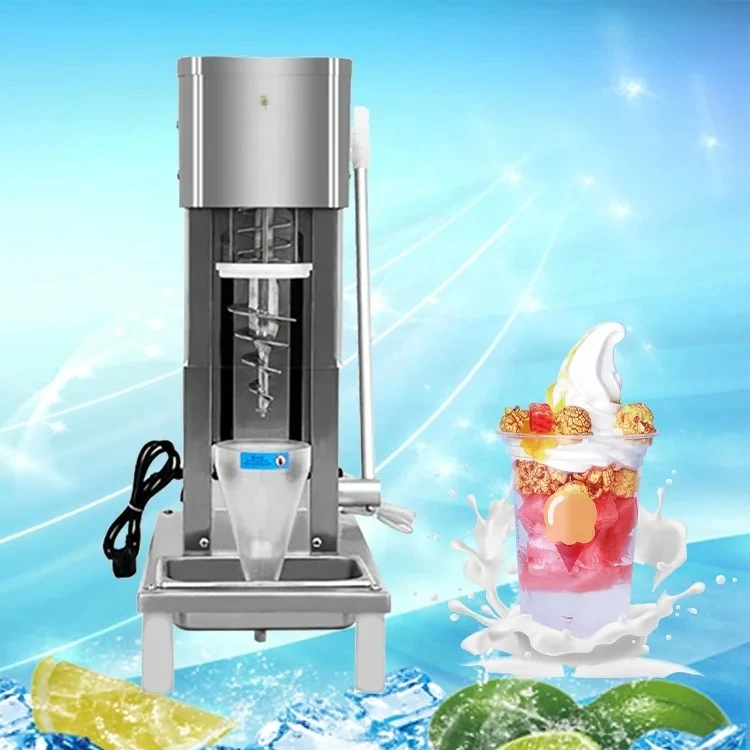 Food Grade Stainless Steel 750W Ice Cream Dry Mix Machine Ice Cream Drink Mixer Machine Ninja Ice Cream Blender