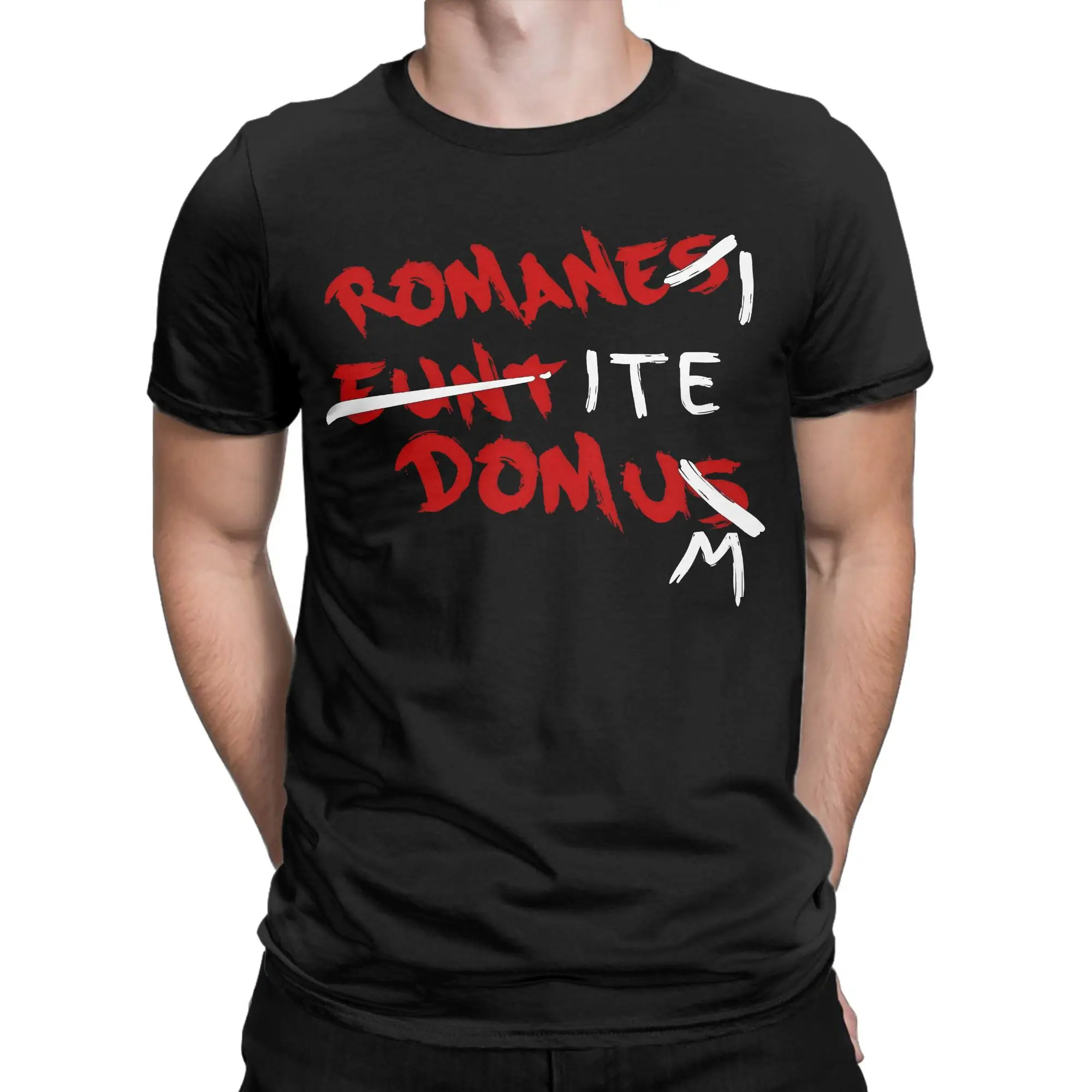 Life of Brian Romanes Eunt Domus T-Shirts Men Absurdist Humor Novelty Cotton Tee O Neck Short Sleeve T Shirt Plus Size merch