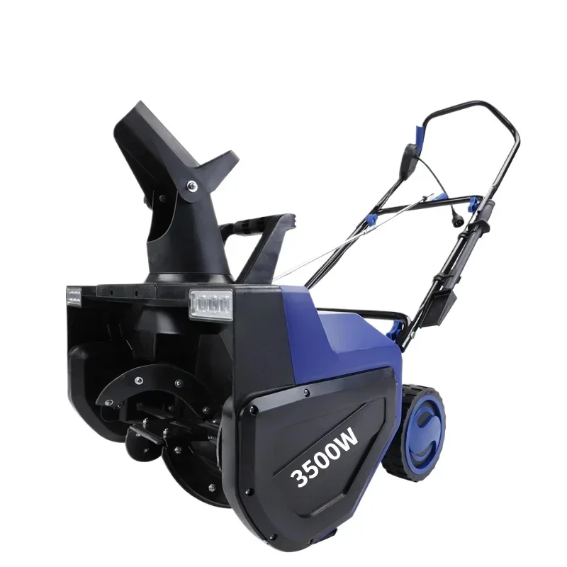 3500W Electric Manual Push Snow Thrower Small School Road Household Snow Cleaning Device Road Greenhouse Snow Sweeper