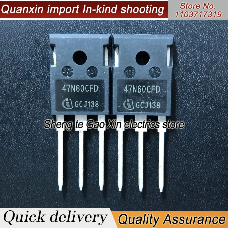 5PCS-10PCS  47N60CFD  SPW47N60CFD 47A600V TO-247  Best Quality Stock