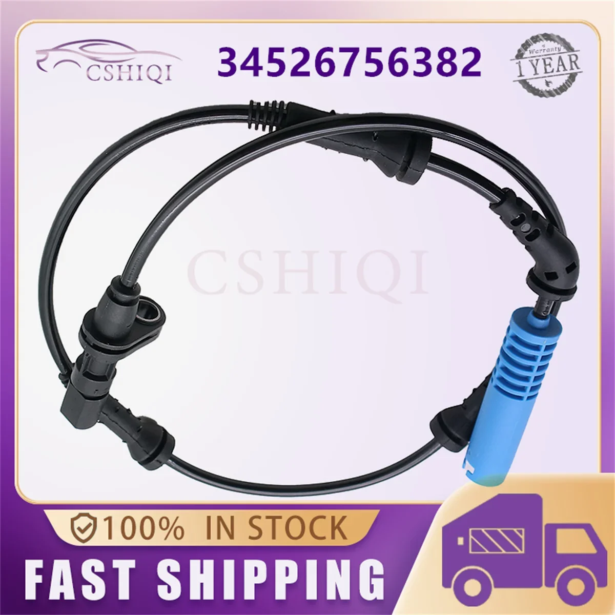 34526756382 Front Left Right Wheel Speed ABS Sensor 34526750971 6750971 6756382 For BMW 325XI 330XI 2001-2005 Base Sedan 2.5L