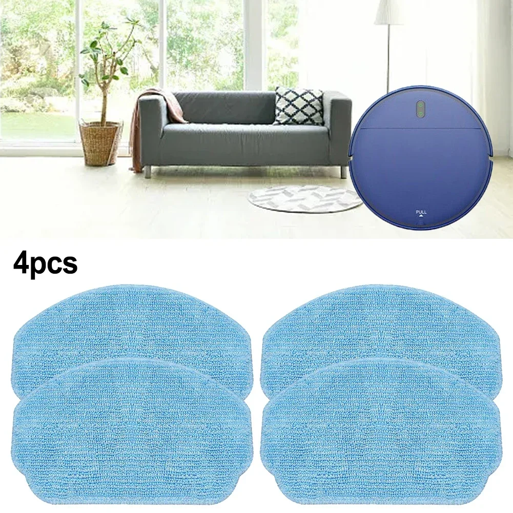 4/10 Pcs Mop Cloth For ZCWA BR150/BR151, For ONSON BR150/BR151 Robot Vacuum Cleaner Dry And Wet Usage Mop Cloths Pad Floor Clean