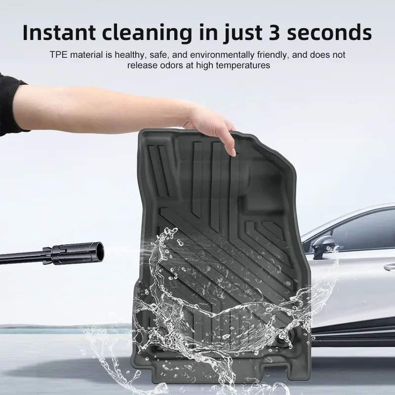 Luxury Waterproof 5D TPE Car Floor Mat Universal Right Hand Driver Car Mat Auto Accessories