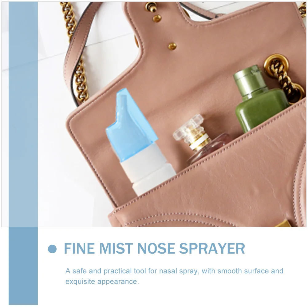 5 قطعة بخاخ أنف صغير إعادة الملء زجاجة رذاذ عديم الرائحة دائم مانعة للتسرب المحمولة السفر الاستخدام اليومي زجاجة رذاذ الأنف
