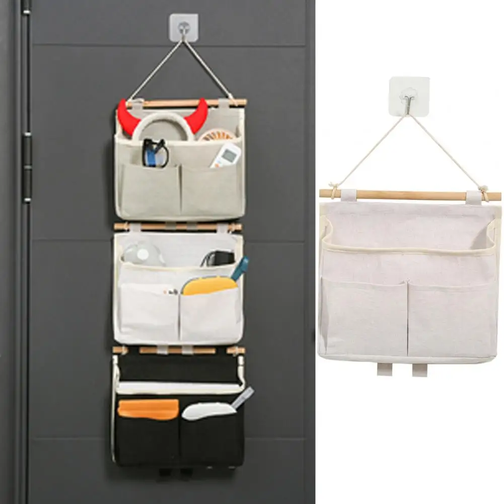 Necessities Storage Bag Capacity Wall Hanging Bags for Bathroom Door Organization Multiple Pockets Key Sunglasses Storage Home