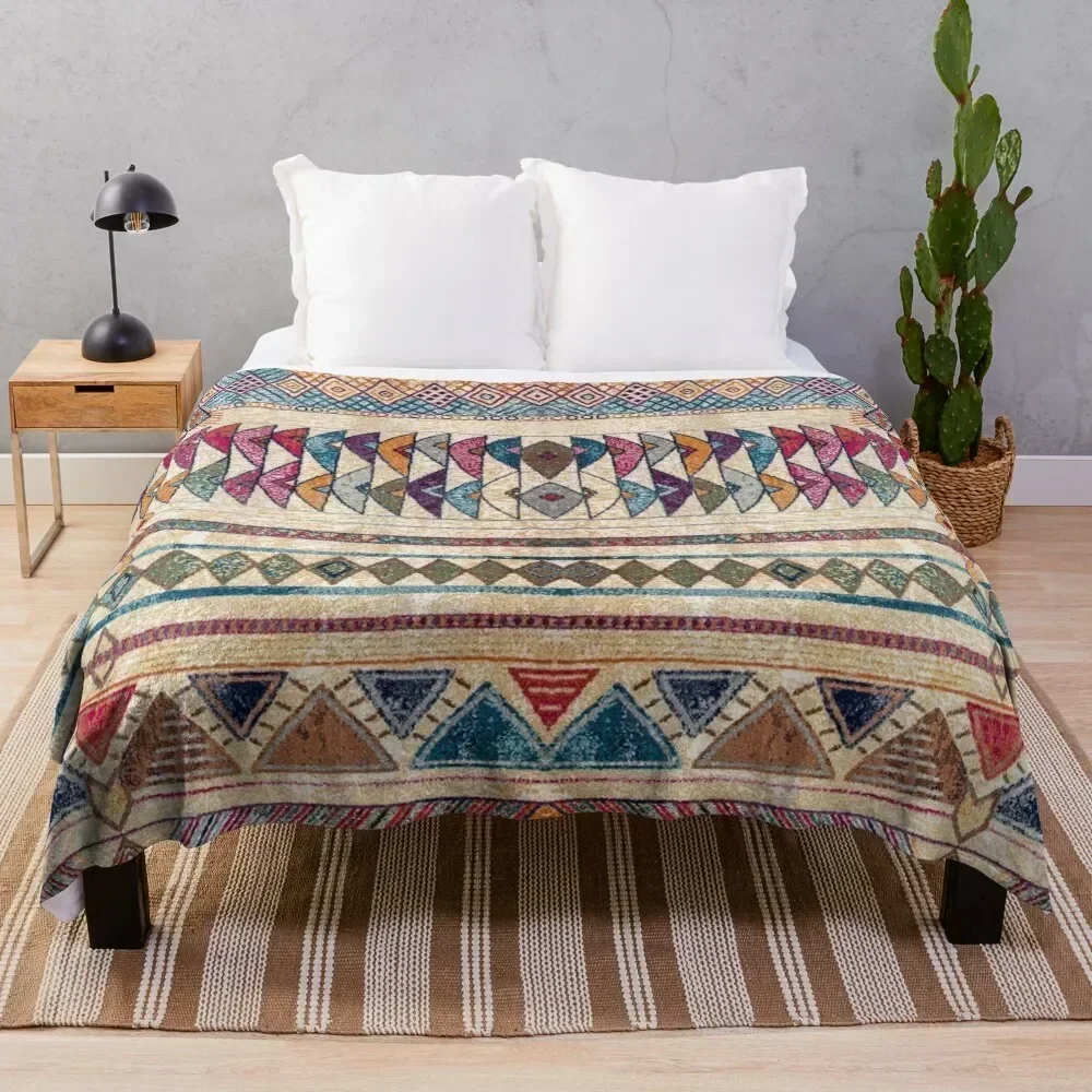 

Oriental Moroccan Boho rug Style Throw Blanket Outdoor Soft Blanket for Picnic Beach Camping