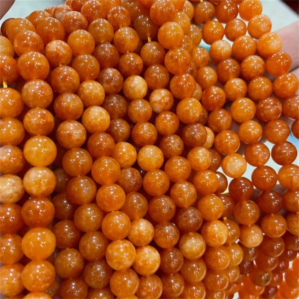 Optimizing Orange Moonlight Sunstone DIY Jewelry Accessories 6mm 8mm10mm Natural Color Emerald Loose Beads