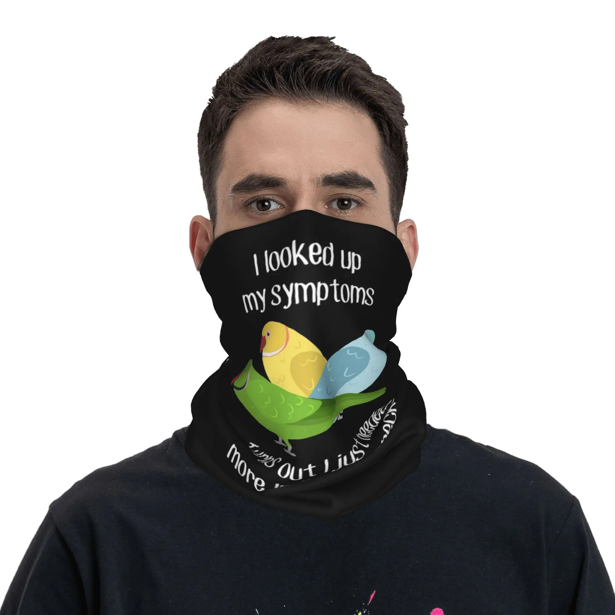 

Need Yellow Ringneck Parrot Bird Bandana Neck Cover Printed Magic Scarf Balaclava Outdoor Sports for Men Women Adult Windproof