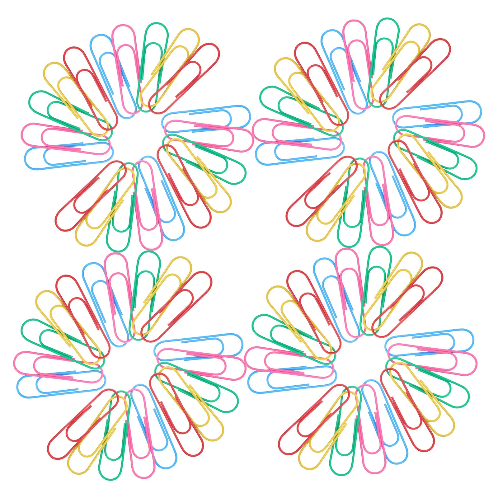 100Pcs Heavy Duty Metal Paper Clips – Large Colorful Office & School Document Organizers, Multicolor Stationery
