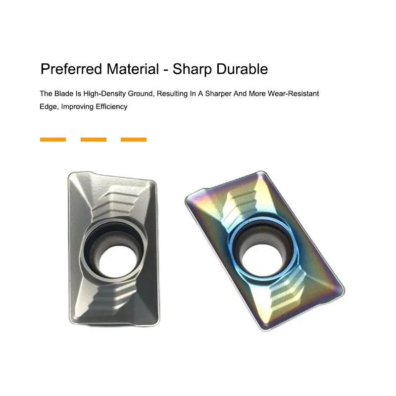 SHAZAM CNC Turning Tool 10PCS APKT160408-HM Carbide Milling Insert For Processing Of Stainless Hardened Steel