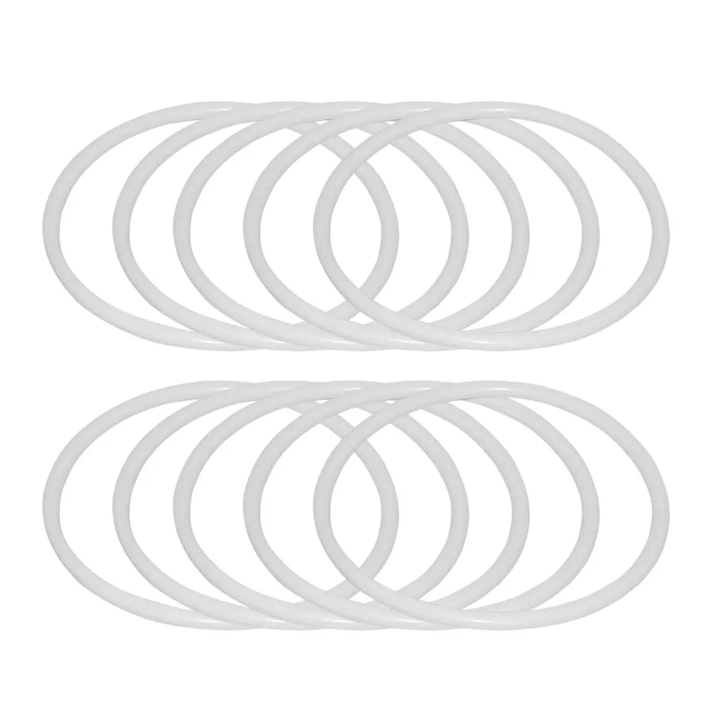 12Pcs Dreamcatcher Kit White Plastic Round Hoops Large 16Cm DIY Dreamcatcher Material Accessories for Wall Hanging Mandalas