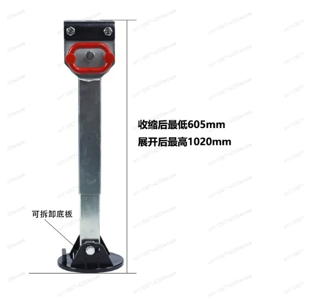 90 Degree Folding Heavy‑Duty RV Stabilizer Jack Trailer Tongue Jack With Hand Crank Leveling Stand