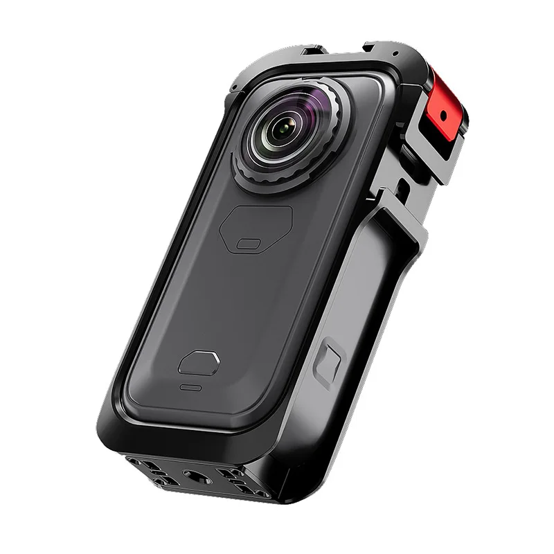 Ultra Light Aluminum Alloy Cage For Insta360 X6 Cold Shoe Mount Quick Release For Action Camera Accessory Rugged Protection