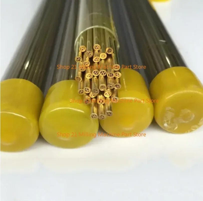 New Drilling Brass Electrode Tube Multihole 4 Holes Diameter 1.5mm 3.0mm Length 400mm for WEDM Drilling Machine