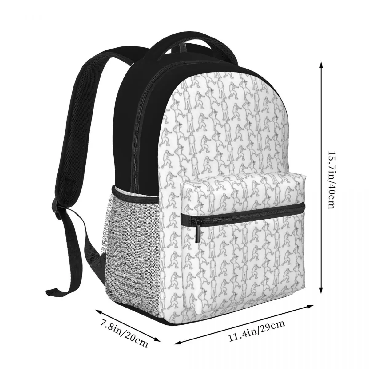 Minimal Eminem Silhouetten Schooltas Rugzak Rugzak Voor Tiener Vrouwen Mannen Kinderen Schooltas Waterdicht Bagpack 16Inch