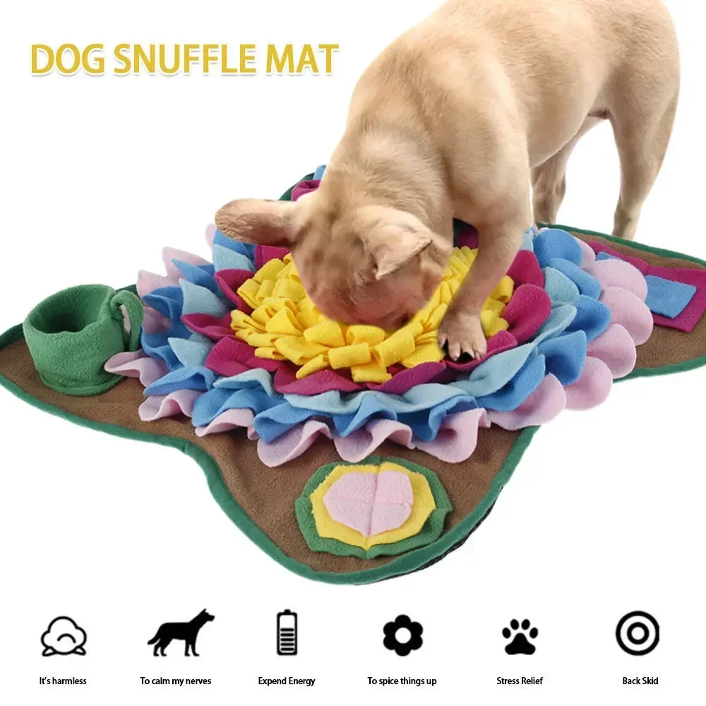 Dogs Snuffle Mat Pet Leak Food Anti Choking Mat Cat Dog Training Blanket Nose Work Toy Pet Slowing Feeding Intelligence Mat