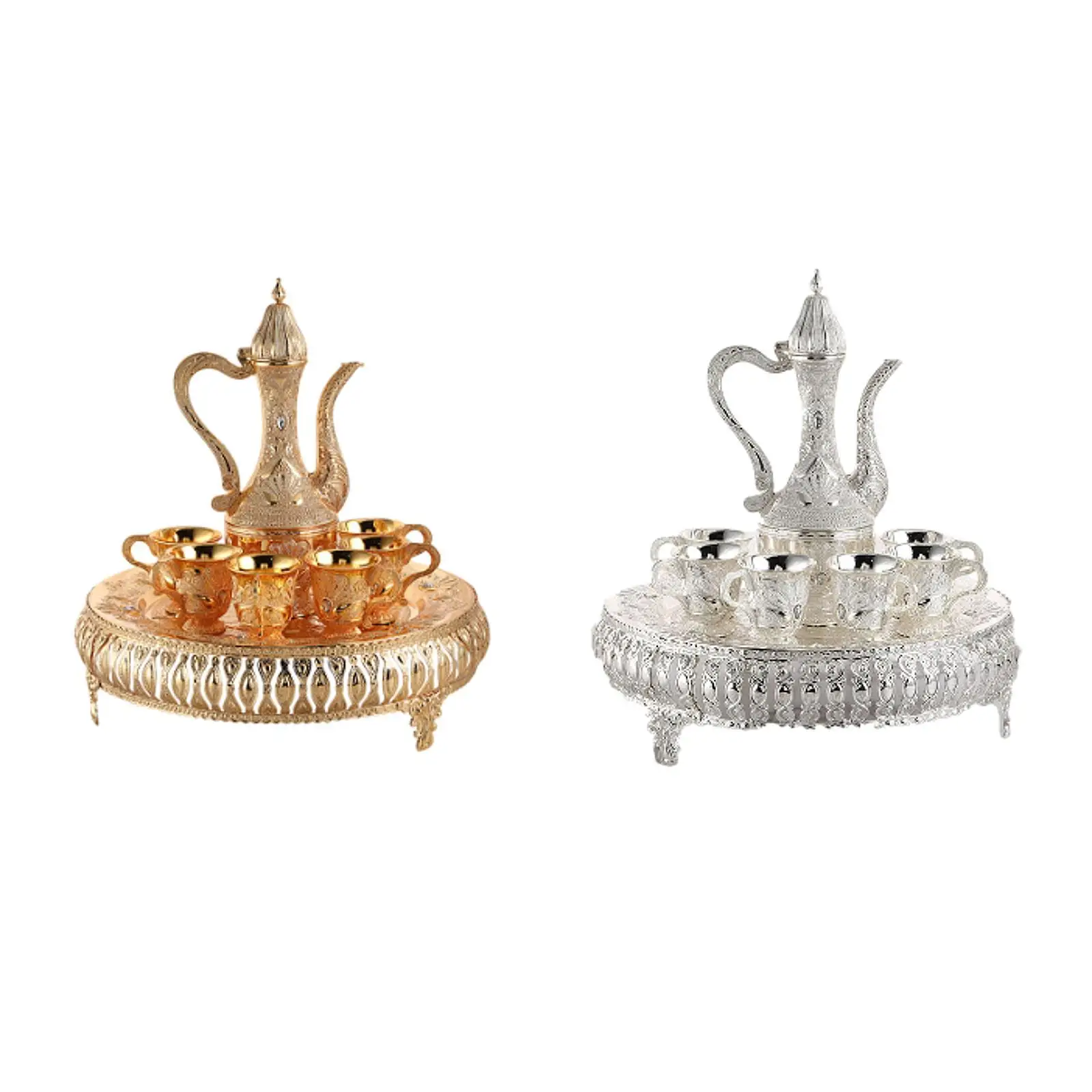 

Turkish Coffee Tea Pot Set Home Decorations Tea Service Set European Wine Pot for Wedding Party Room Gathering Kitchen