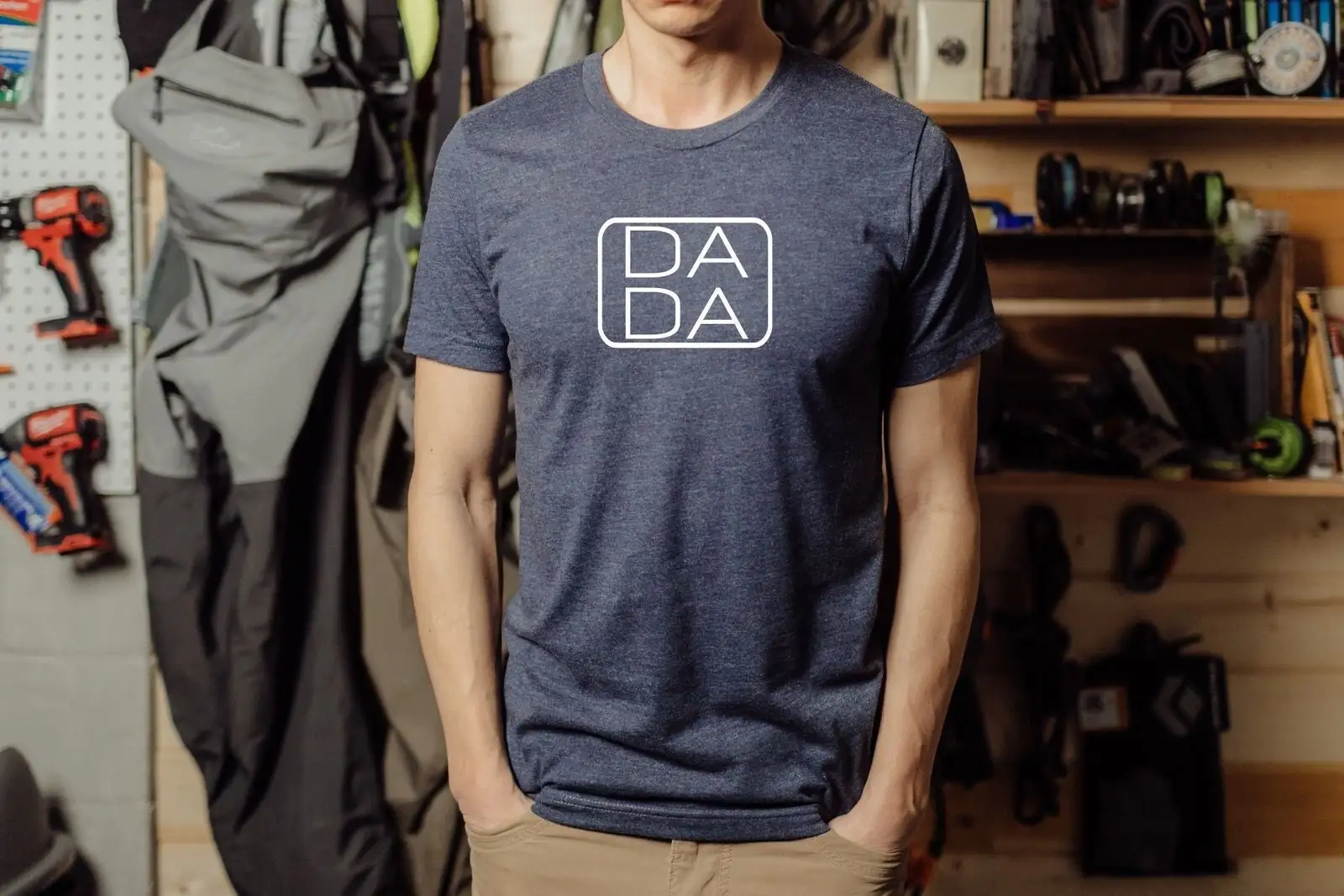 الحد الأدنى دادا تي شيرت لعيد الأب الحياة كول أبي إعلان الحمل الجد