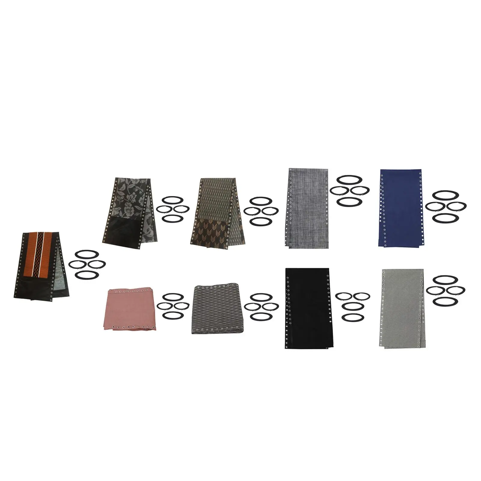 Replacement Fabric Leisure Recliner Folding Patio Repair Cloth Fabric with 4 Cords for Recliner Lounge , 160x43cm