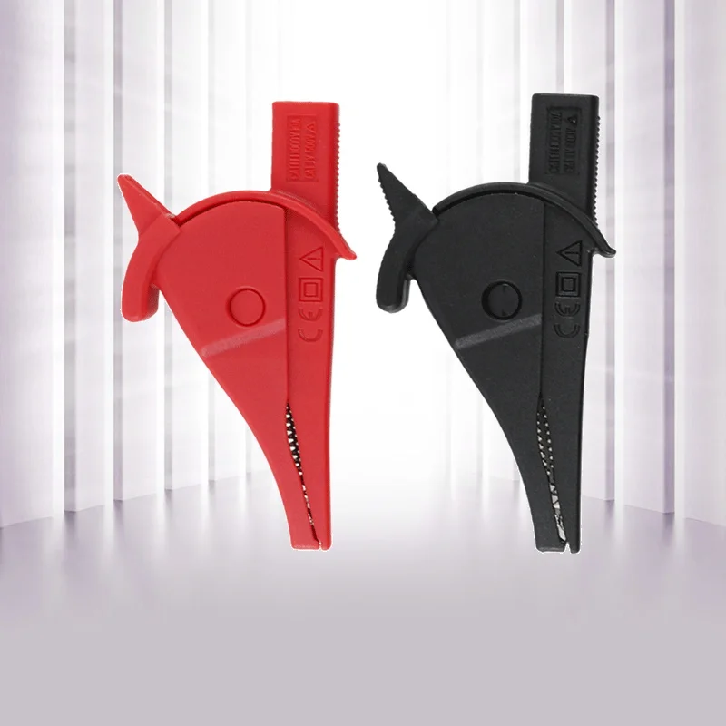 1 Pair UNI-T UT-C02B Through Hole Alligator Clip Banana Crocodile Clip For Multimeter Probe