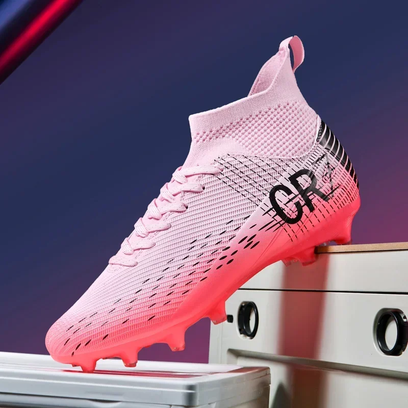New Men Professional Soft Football Boots Futsal High-quality TF/FG Sneakers Soccer Shoes Ultralight Match Unisex Hot Sale Cleats