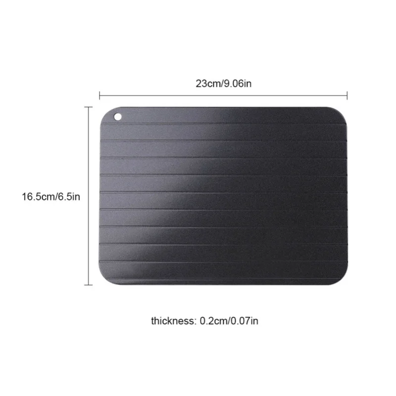 Metal Aluminum Fast Safe Food Meat Defrosting Thawing Tray Plate Home Kitchen Gadget