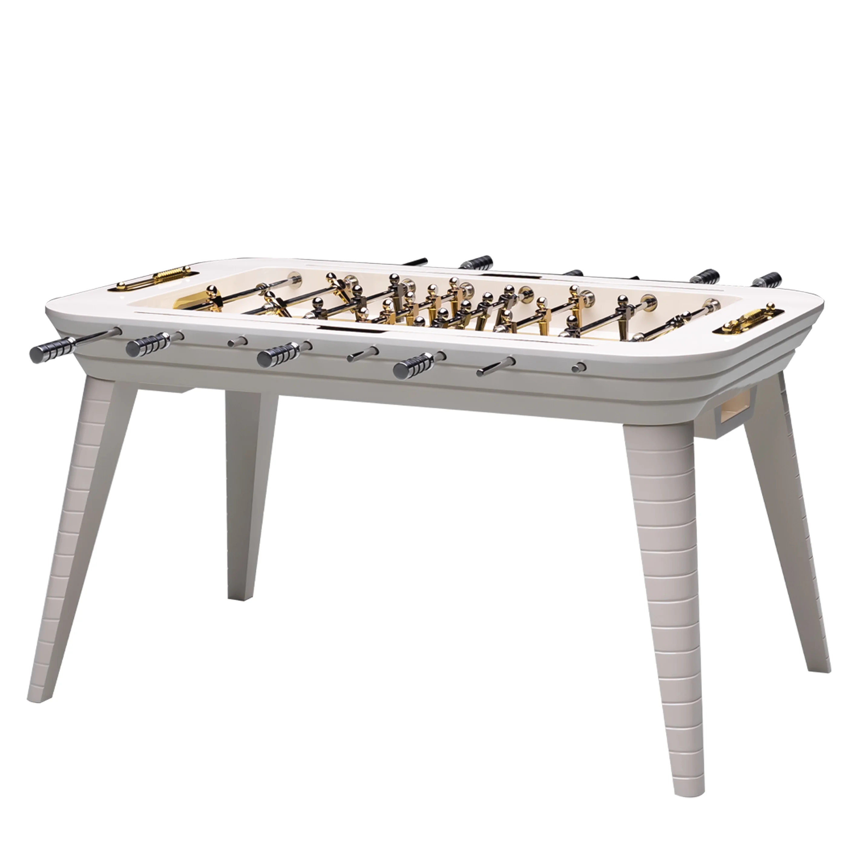 High Quality Durable Indoor Professional Regulation Size Football Table Tournament Grade Wood & Metal Light Lu xury Style