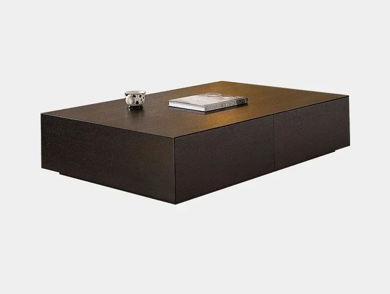 TTA50 Designer Living Room Household Light Luxury Smoke Color Designer Small Apartment Minimalist Rectangular Coffee Table