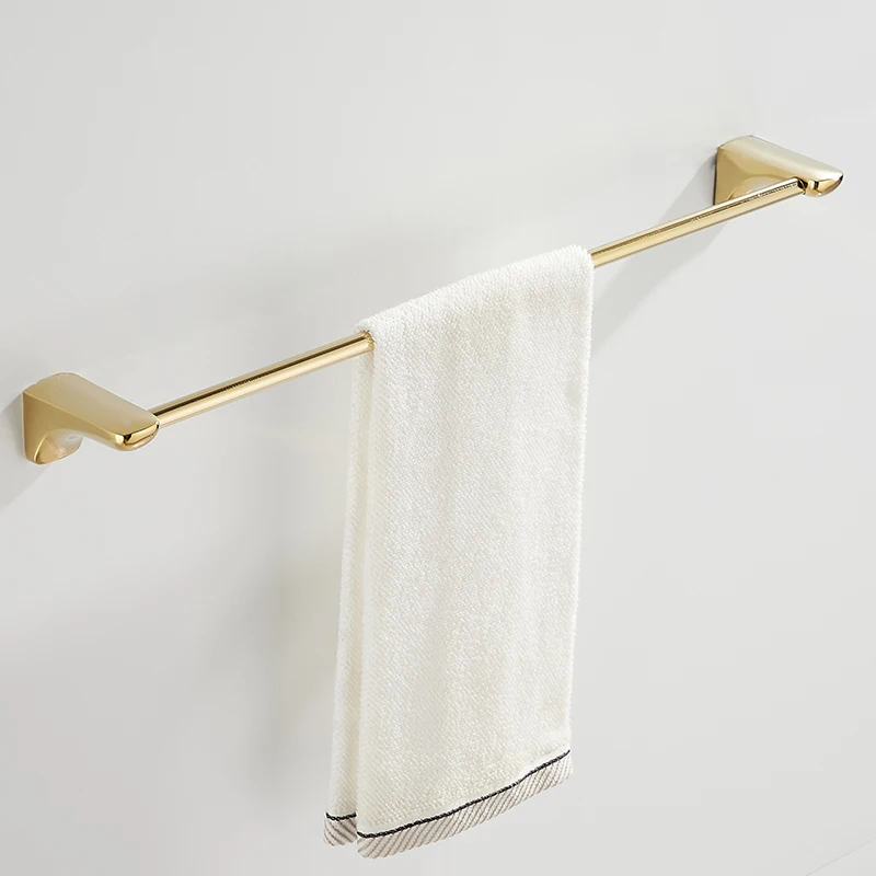 

Towel bar bathroom towel rack golden bathroom hanging rod bathroom bathroom pendant without punching and lengthening single rod