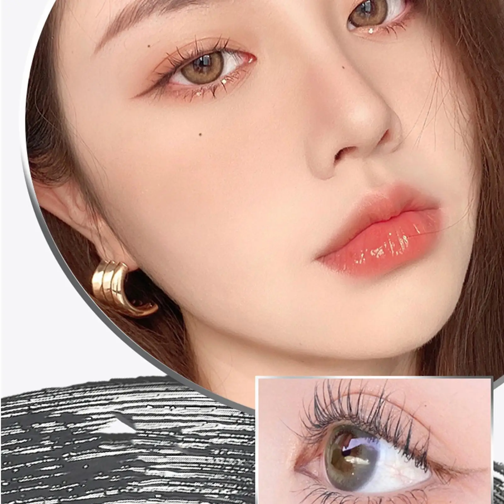 Wimperntusche, Wimpernverlängerungs-Wimperntusche, wischfest, langlebig, Augen-Make-up für Frauen zum Pendeln, Bühnenauftritt, Dating, Party